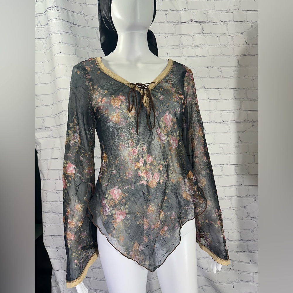 Wildfang size L mesh blouse